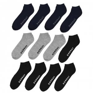 Donnay Trainer Liner Socks 12 Pack Mens - Dark Asst