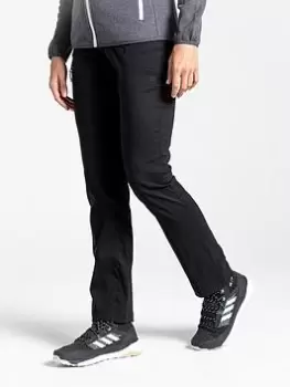 Craghoppers CRAGHOPPERS KIWI PRO HIGH WAISTED TROUSER, Black, Size 10, Women