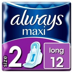 Always Maxi Long Plus Towels x12