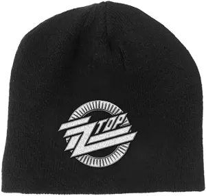 ZZ Top - Circle Logo Mens Beanie Hat - Black