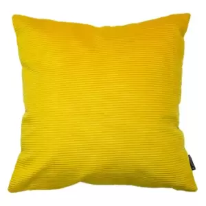 Munich Ribbed Corduroy Cushion Ceylon Yellow, Ceylon Yellow / 45 x 45cm / Polyester Filled