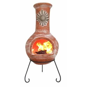 Gardeco Extra-Large Sol Mexican Chiminea - Terracotta