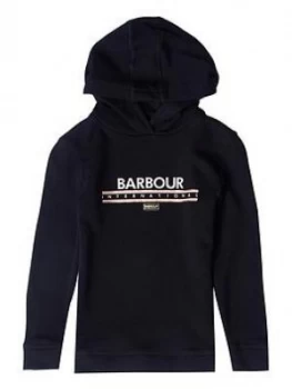 Barbour International Girls Grounding Hoodie - Black