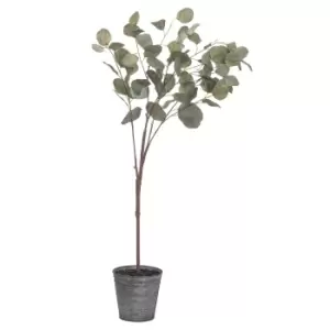 100cm Artificial Eucalyptus Tree in Metalic Pot
