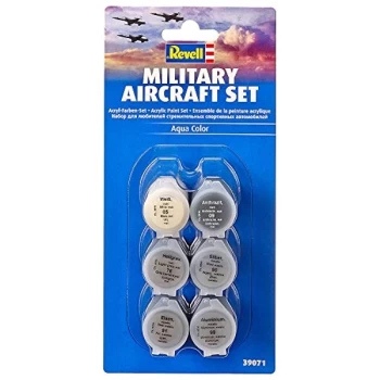"Military Aircraft Set" Aqua Color Acrylic - 6x 5ml (Blister)