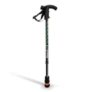 Flexyfoot Premium Derby Handle Walking Stick - Black - Telescopic