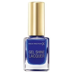 Max Factor Gel Shine Lacquer Nail Polish Glazed Colbalt 40 Blue
