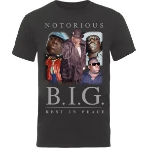 Biggie Smalls - Collage Mens XX-Large T-Shirt - Black