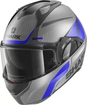 Shark Evo-GT Encke Matt Helmet, grey-blue, Size L, grey-blue, Size L