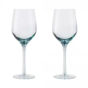 Denby Colours White Wine Glasses (Green) Set of 2