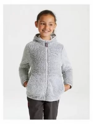 Craghoppers Craghopper's Girl's Angda Hooded Fleece Jacket, Grey, Size 9-10 Years, Women