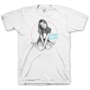 Britney Spears - Classic Circle Mens Small T-Shirt - White
