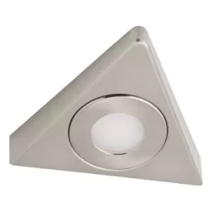Culina Ayla LED Triangular Under Cabinet Light 3W Tri-Colour CCT Opal and Satin Nickel
