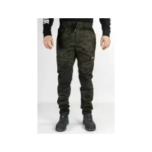 Caterpillar Dynamic Slim Fit Cargo Work Trousers Camouflage - 42L