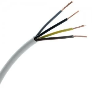 Zexum 1.5mm 4 Core White Cable Flexible 3184Y - 10 Meter