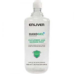 Enliven Hand Sanitiser Gel Professional Cucumber and Garden Mint 1 L
