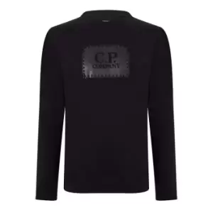 CP Company 30/1 Long Sleeve T Shirt - Black
