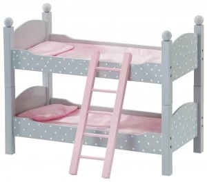 Olivias Little World Polka Dot Doll Double Bunk Bed.