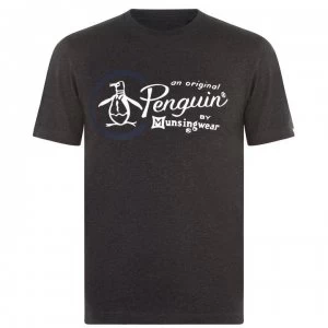 Original Penguin Combo Short Sleeve T Shirt - Charcoal 005
