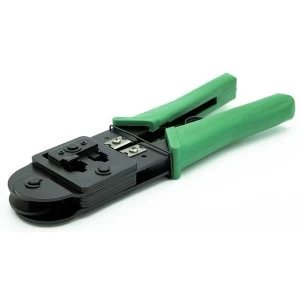 LMS Data Modular Rj45/Rj11/Rj12 Crimping Tool - Black/Green