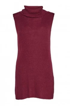 French Connection Abel Sleeveless High Neck Jumper Red