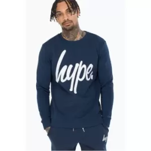 Hype Crew Neck Sweatshirt Mens - Blue