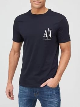 Armani Exchange AX Small Icon Logo T-Shirt Navy Size 2XL Men