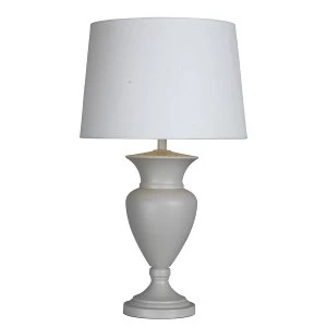Village At Home The Lighting and Interiors Group Clarence Table Lamp - French Grey