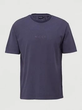 Nicce Melrose Oversized T-Shirt - Coal, Coal, Size XL, Men