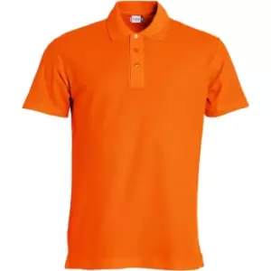 Clique Mens Basic Polo Shirt (S) (Blood Orange)