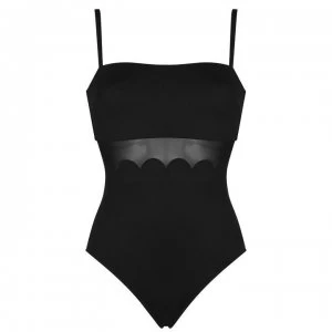 Seafolly Petal Maillot Swimsuit - Black