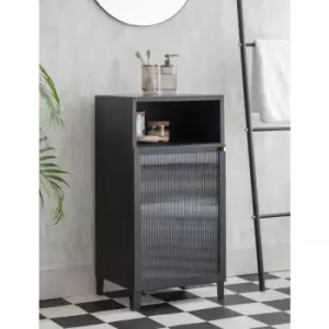 Garden Trading Adelphi Metal Black Bathroom Storage Cabinet Cupboard Unit