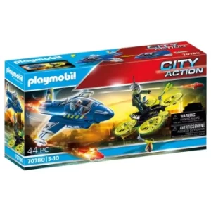 Playmobil Police Jet with Drone Playset