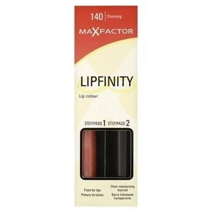 Max Factor Lipfinity Longwear Lipstick Charming 140 Pink