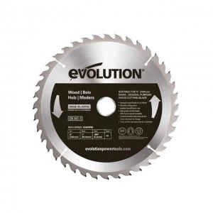 Evolution Wood Cutting Circular Saw Blade 230 x 2.4 x 25.4mm x 40T
