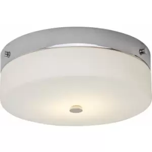 1 Bulb Flush Light Low Ceiling Polished Chrome LED GX53 9W Bulb