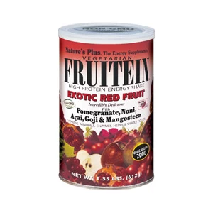 Natures Plus Fruitein Exotic Red Fruit Shake 1.3 lb