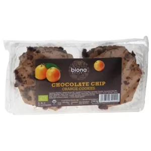BIONA - Organic Chocolate Chip + Orange Cookies