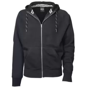 Tee Jays Mens Full Zip Hooded Sweatshirt (3XL) (Dark Grey)