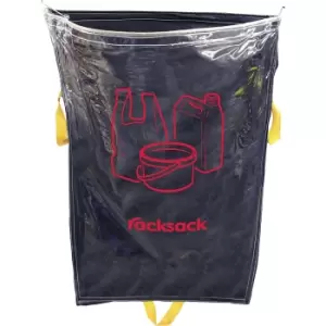 Racksack , capacity 160 l, plastic symbol, blue/transparent, pack of 5