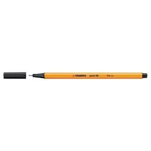 Stabilo Point 88 Fineliner Pen 0.4mm Line Black Ref 8846 Pack 10