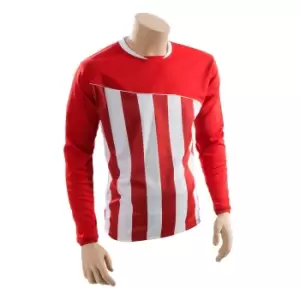 Precision Childrens/Kids Valencia Football Shirt (M) (Red/White)