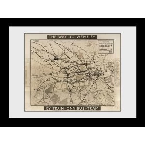 Transport For London Way To Wembley 60 x 80 Framed Collector Print