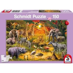 Animals of Africa 150 Piece Jigsaw Puzzle
