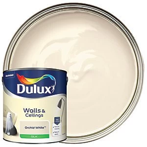 Dulux Walls & Ceilings Orchid White Silk Emulsion Paint 2.5L