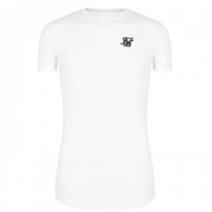 SikSilk Core Logo T-Shirt - White