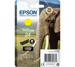 Epson Elephant 24 Yellow Ink Cartridge