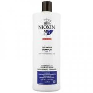 Nioxin 3D Care System System 6 Step 1 Cleanser Shampoo: For Chemically Treated Hair With Progressed Thinning 1000ml