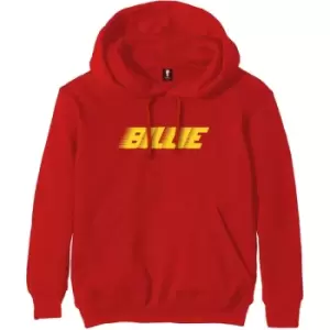 Billie Eilish - Racer Logo Unisex XX-Large Pullover Hoodie - Red