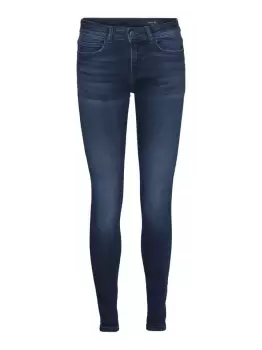 NOISY MAY Nmlucy Normal Waist Skinny Fit Jeans Women Blue